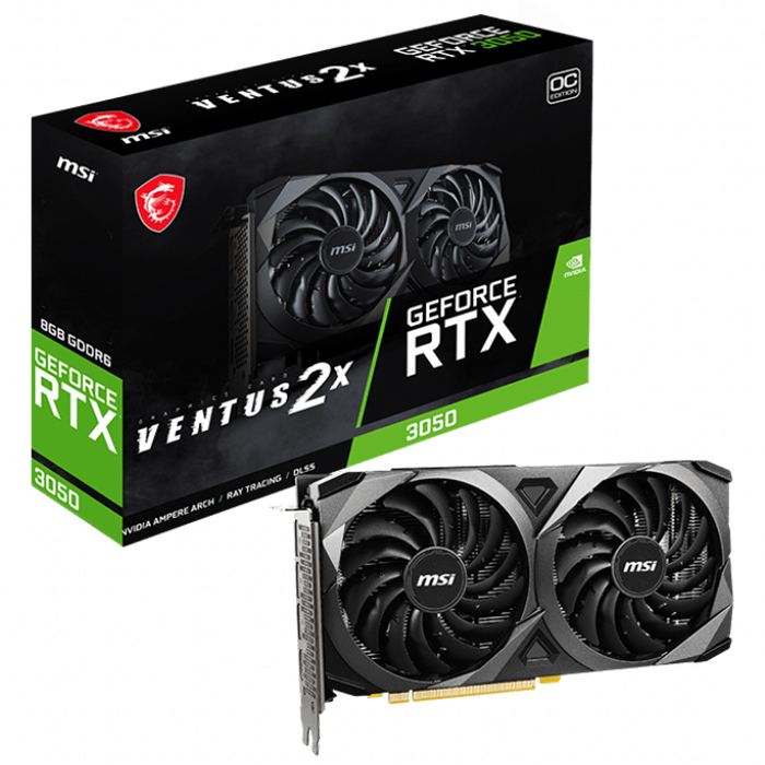 MSI GEFORCE RTX 3050 VENTUS 2X 8G OC 8GB GDDR6 128BIT isimli ürüne size özel kampanyalı fiyatlarla sahip olun!